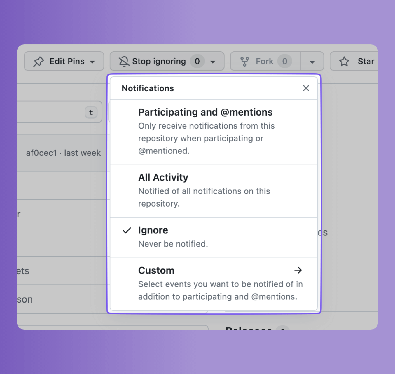 GitHub Ignore