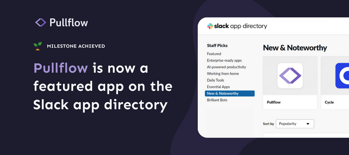 PullFlow Featured in Slack Marketplace App