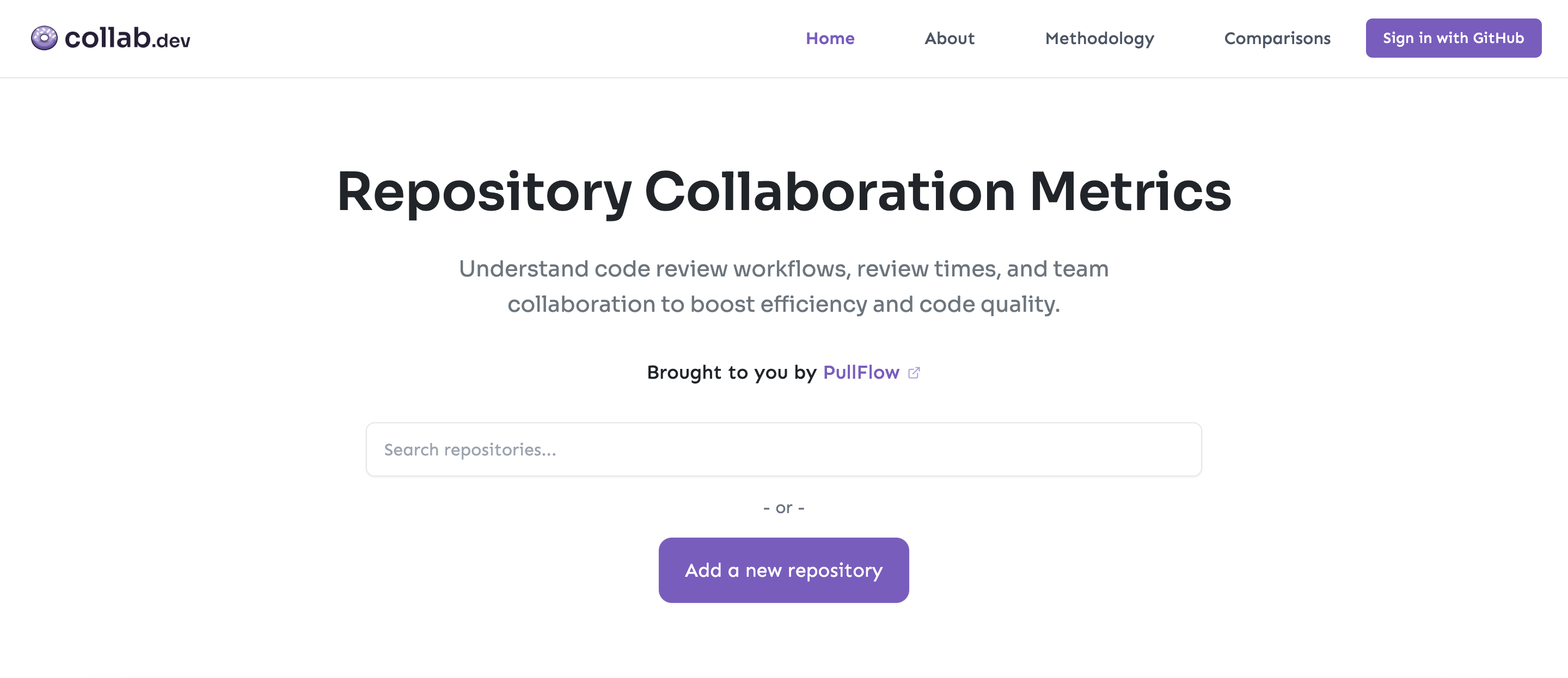 collab.dev platform homepage