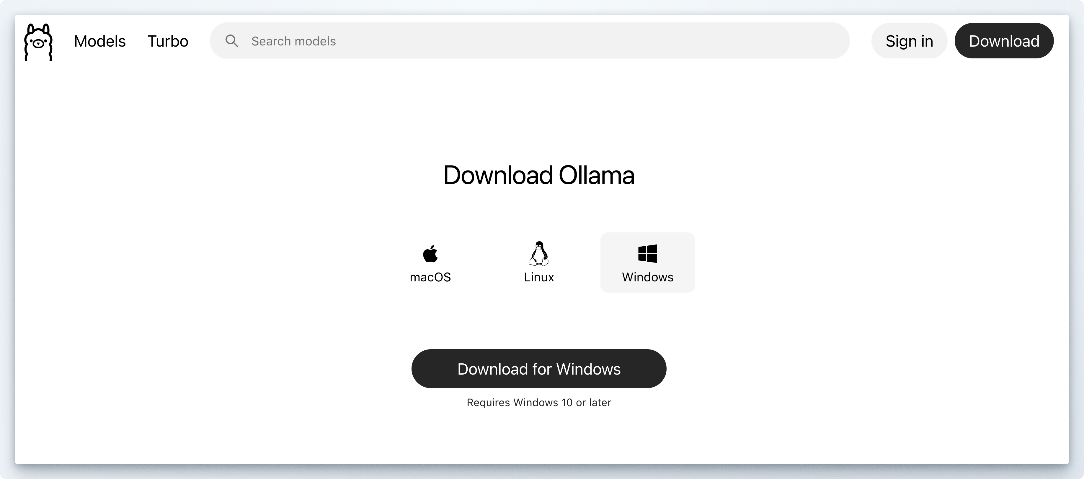 Download Ollama